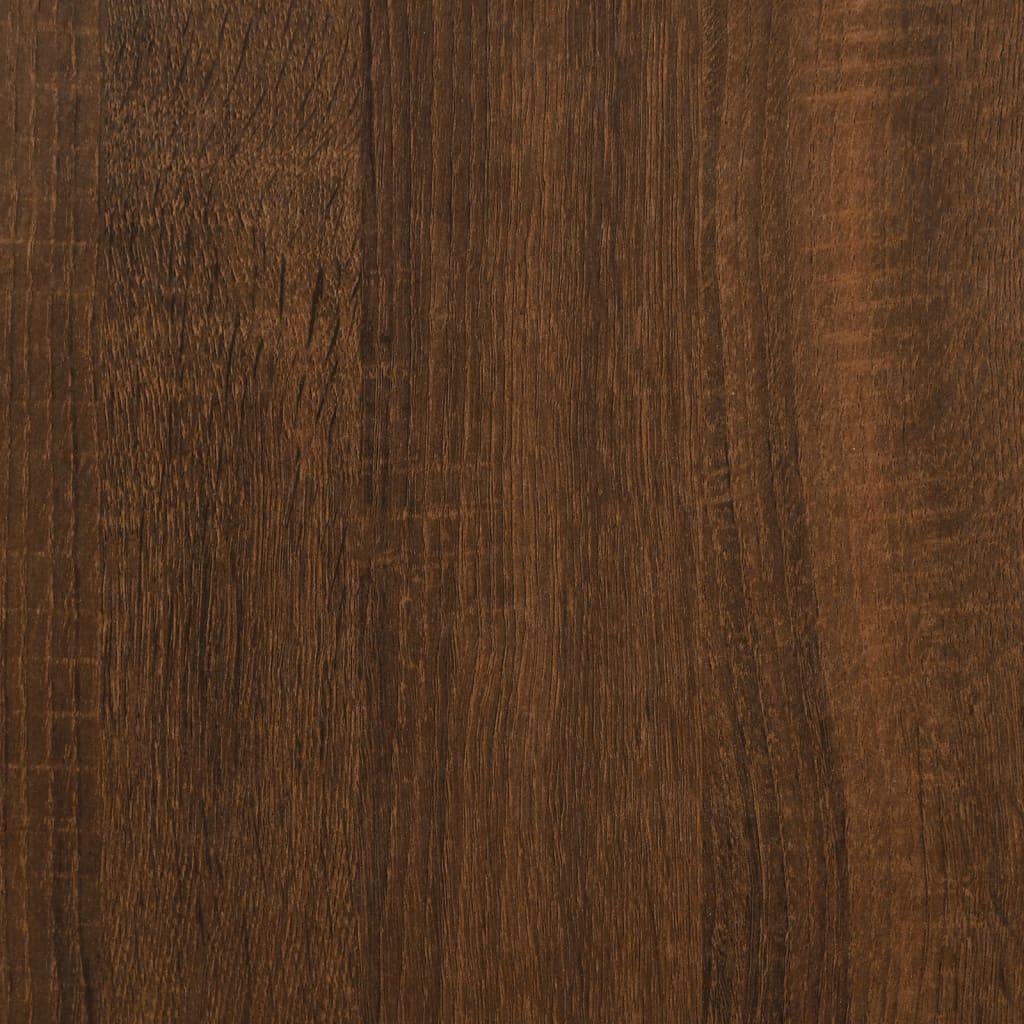 vidaXL Monitor Stand Brown Oak 100x24x13 cm Engineered Wood