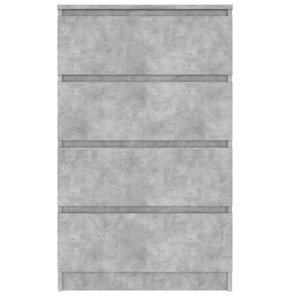 vidaXL Sideboard Concrete Grey 60x35x98.5 cm Chipboard