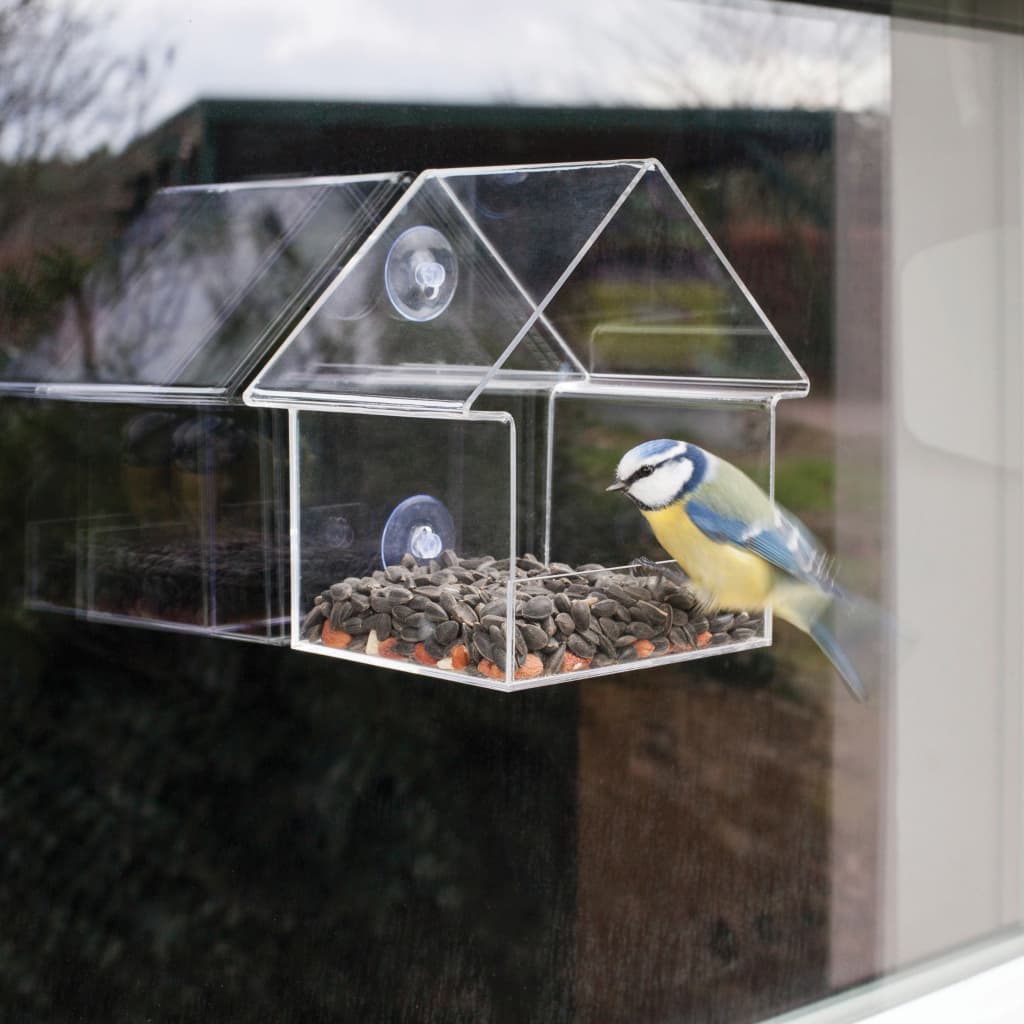 Esschert Design Acrylic Window Feeder House 15x10x15.3 cm FB370