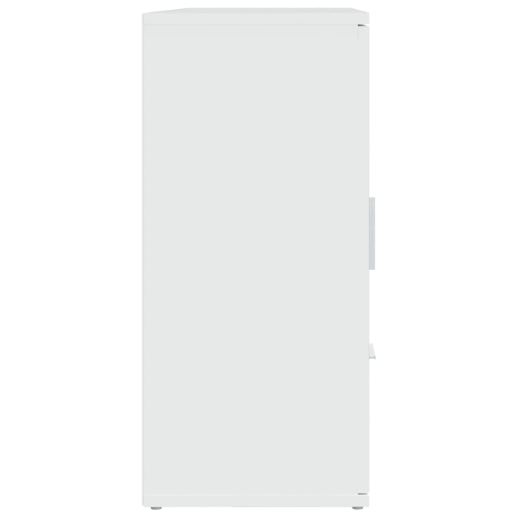 vidaXL Sideboard White 91x29.5x65 cm Engineered Wood