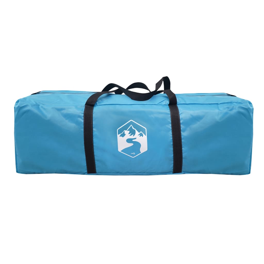 vidaXL Camping Tent 12-Person Blue Waterproof