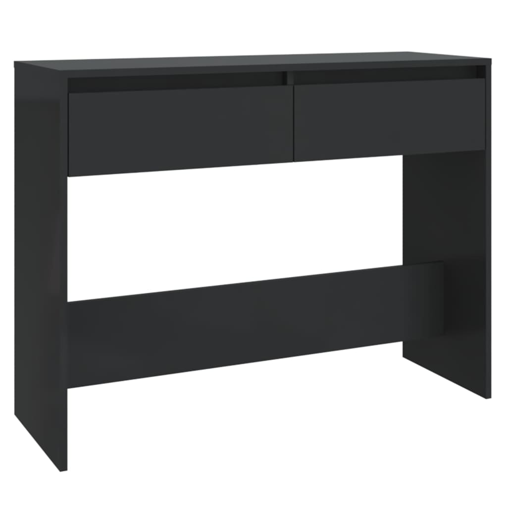 vidaXL Console Table Black 100x35x76.5 cm Engineered Wood