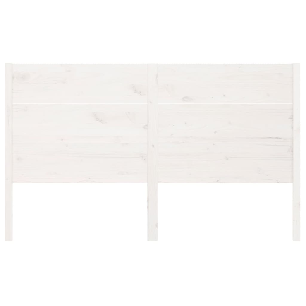 vidaXL Headboard White 206x4x100 cm Solid Wood Pine