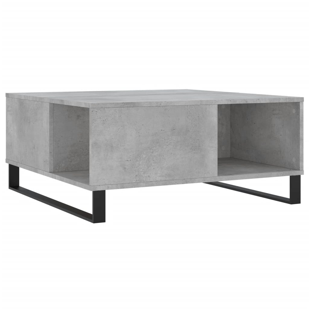 vidaXL Coffee Table Concrete Grey 80x80x36.5 cm Engineered Wood