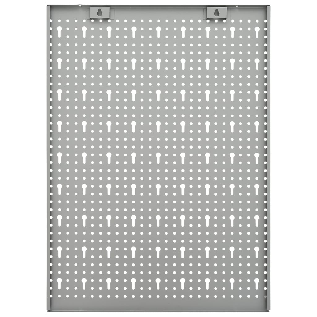 vidaXL Wall-mounted Peg Boards 4 pcs 40x58 cm Steel