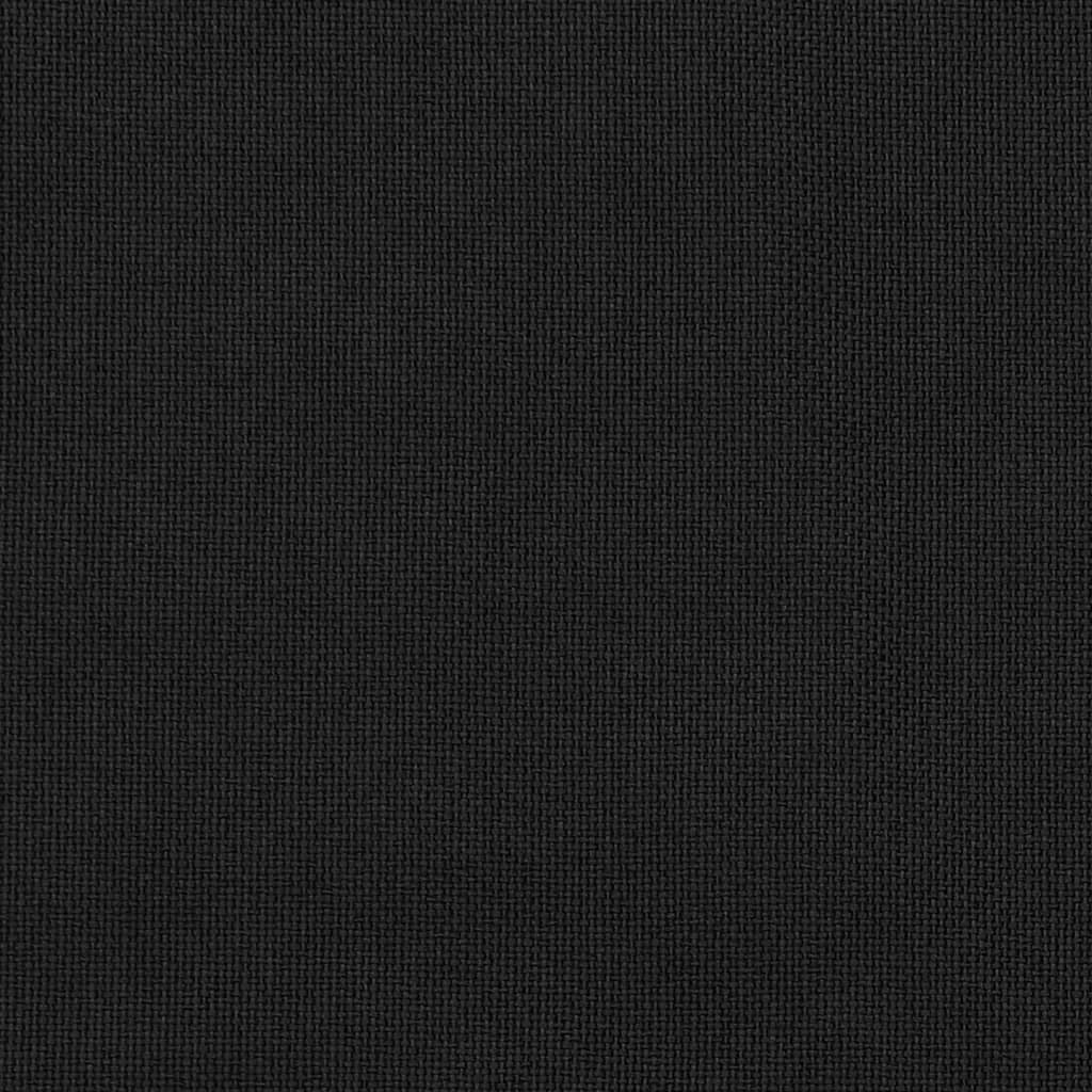 vidaXL Linen-Look Blackout Curtains with Hooks 2 pcs Black 140x245 cm