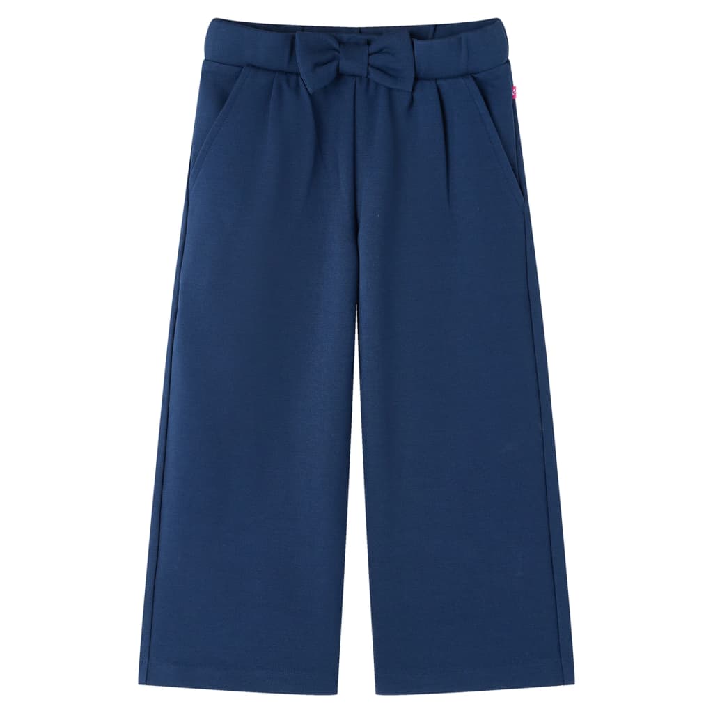 Kids' Pants with Wide Legs Navy 140