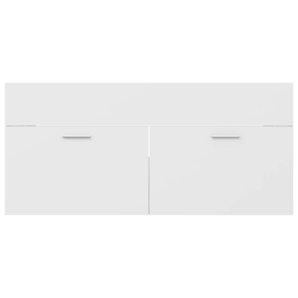 vidaXL Sink Cabinet White 100x38.5x46 cm Engineered Wood