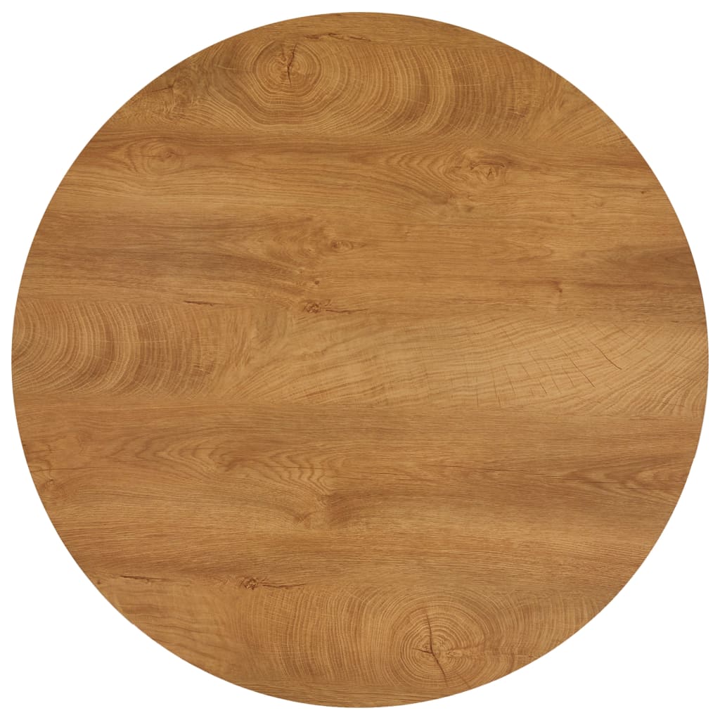 vidaXL Dining Table Oak and Black 90x73.5 cm MDF