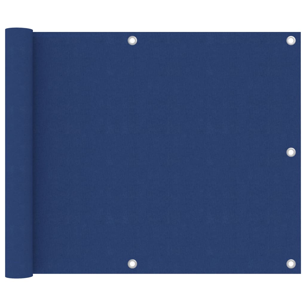 vidaXL Balcony Screen Blue 75x300 cm Oxford Fabric