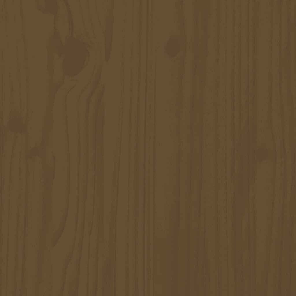 vidaXL Monitor Stand Honey Brown 81x20x30 cm Solid Wood Pine