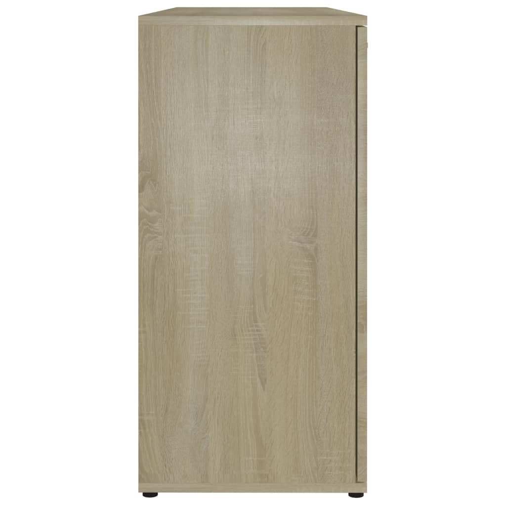 vidaXL Sideboard Sonoma Oak 120x35,5x75 cm Chipboard