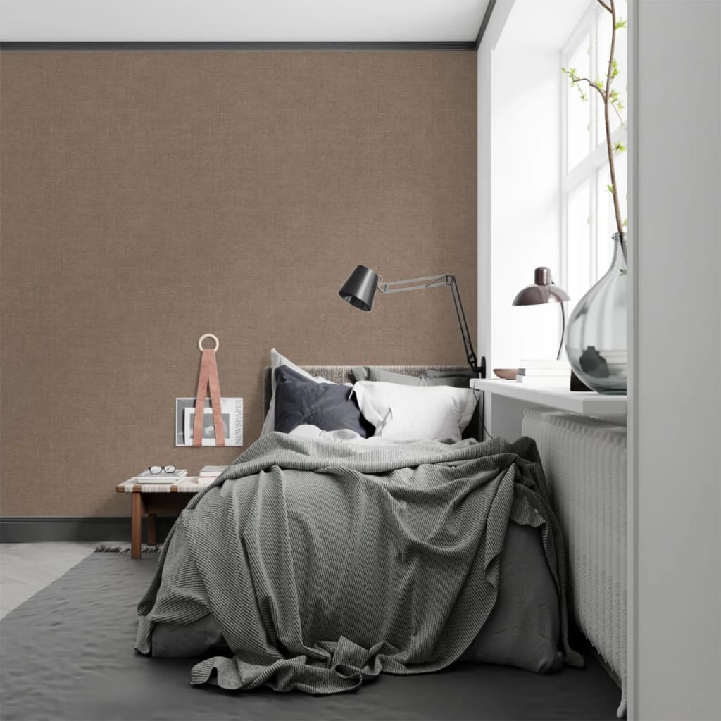Noordwand Wallpaper Textile Texture Taupe