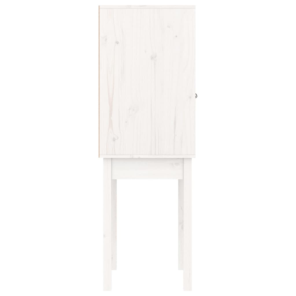 vidaXL Highboard White 60x40x120 cm Solid Wood Pine