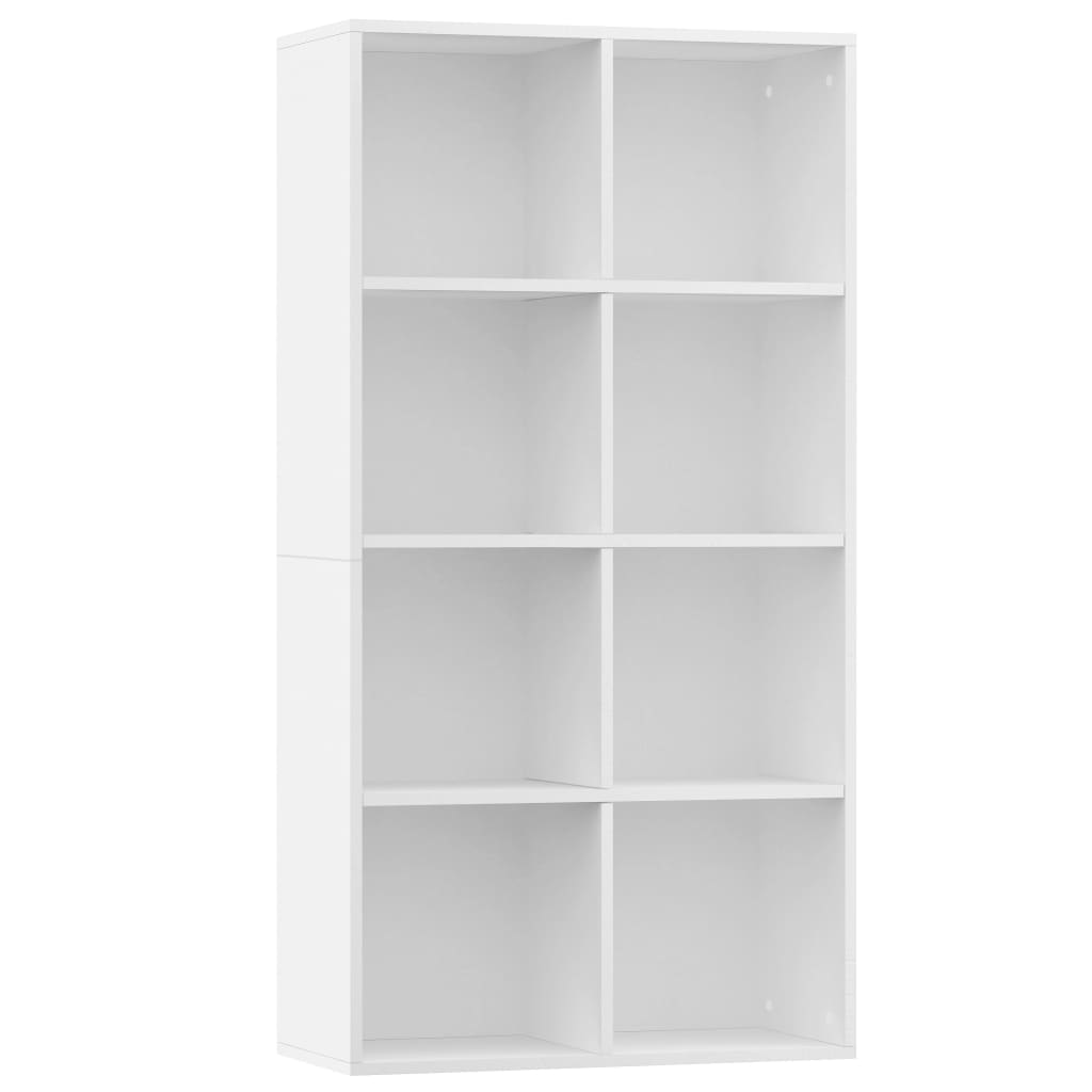 vidaXL Book Cabinet/Sideboard White 66x30x130 cm Chipboard
