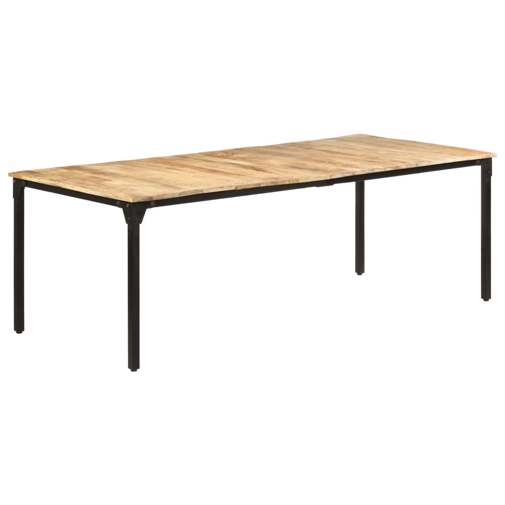 vidaXL Dining Table 220x100x76 cm Rough Mango Wood