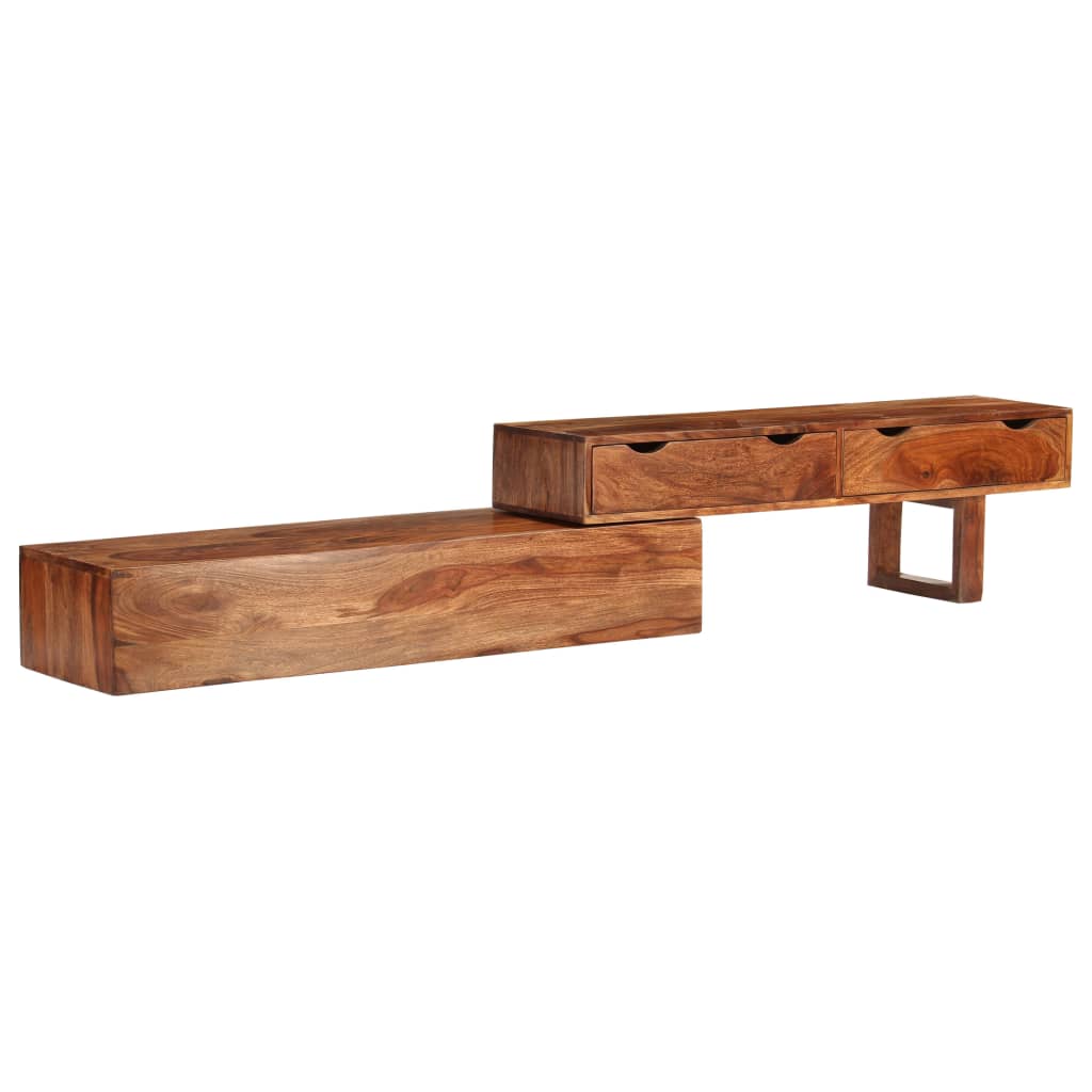 vidaXL TV Cabinet Brown 200x30x35 cm Solid Sheesham Wood
