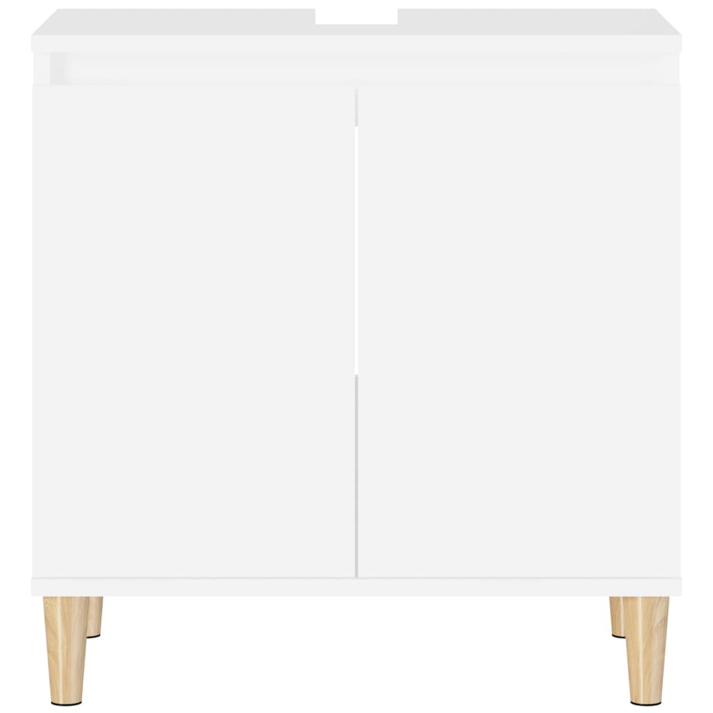 vidaXL Sink Cabinet White 58x33x60 cm Engineered Wood