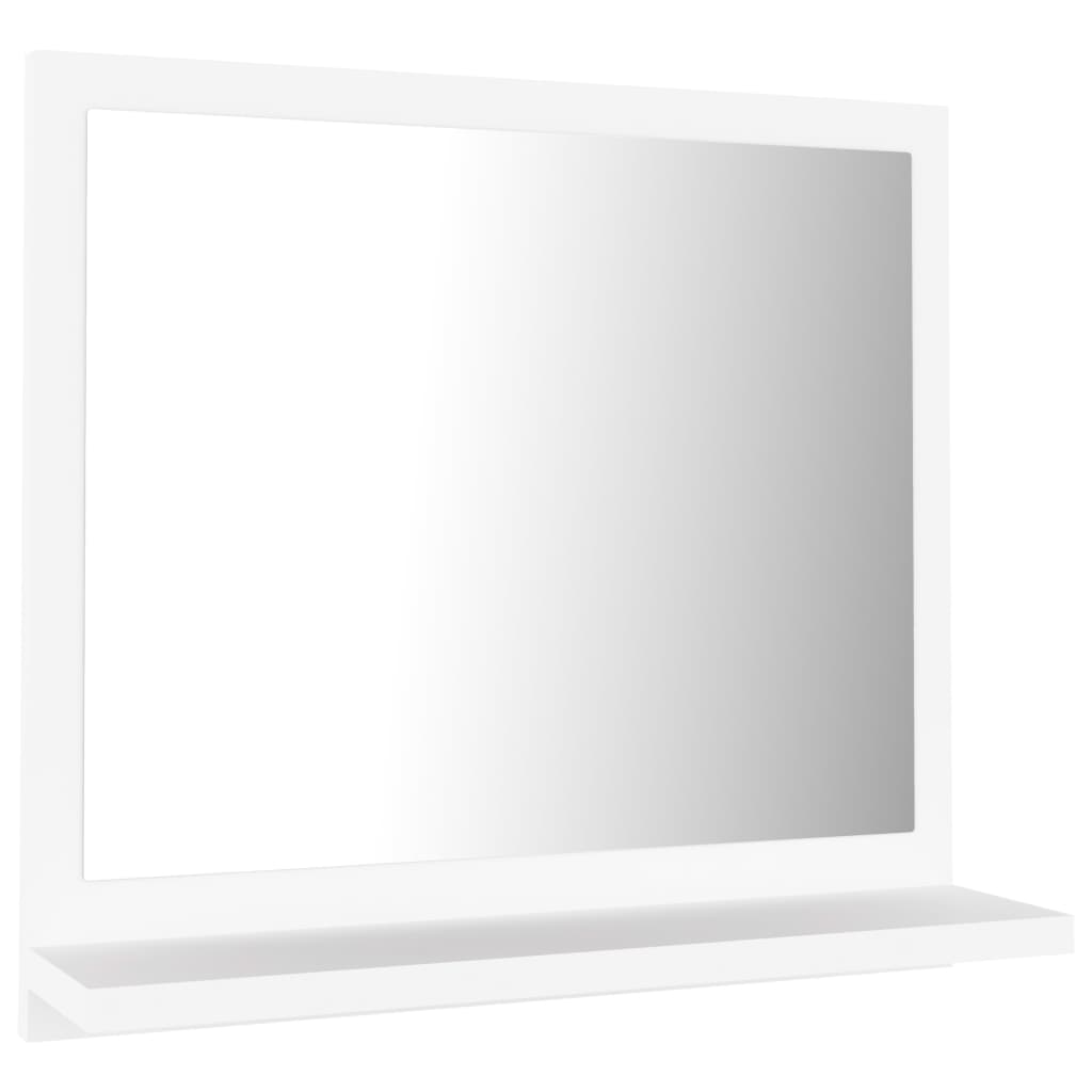 vidaXL Bathroom Mirror White 40x10.5x37 cm Engineered Wood