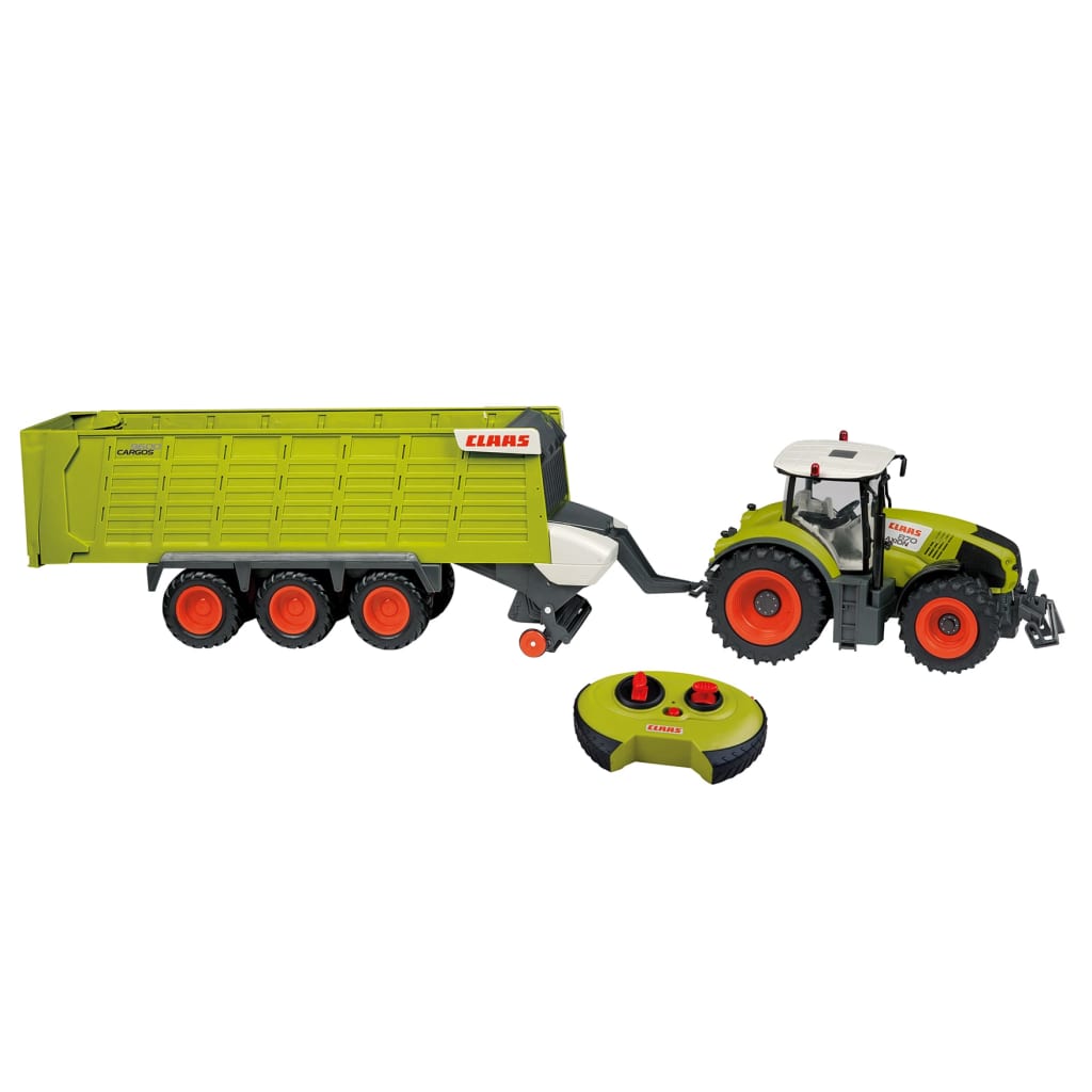 CLAAS RC Toy Tractor with Trailer AXION870 and CARGOS9600 1:16