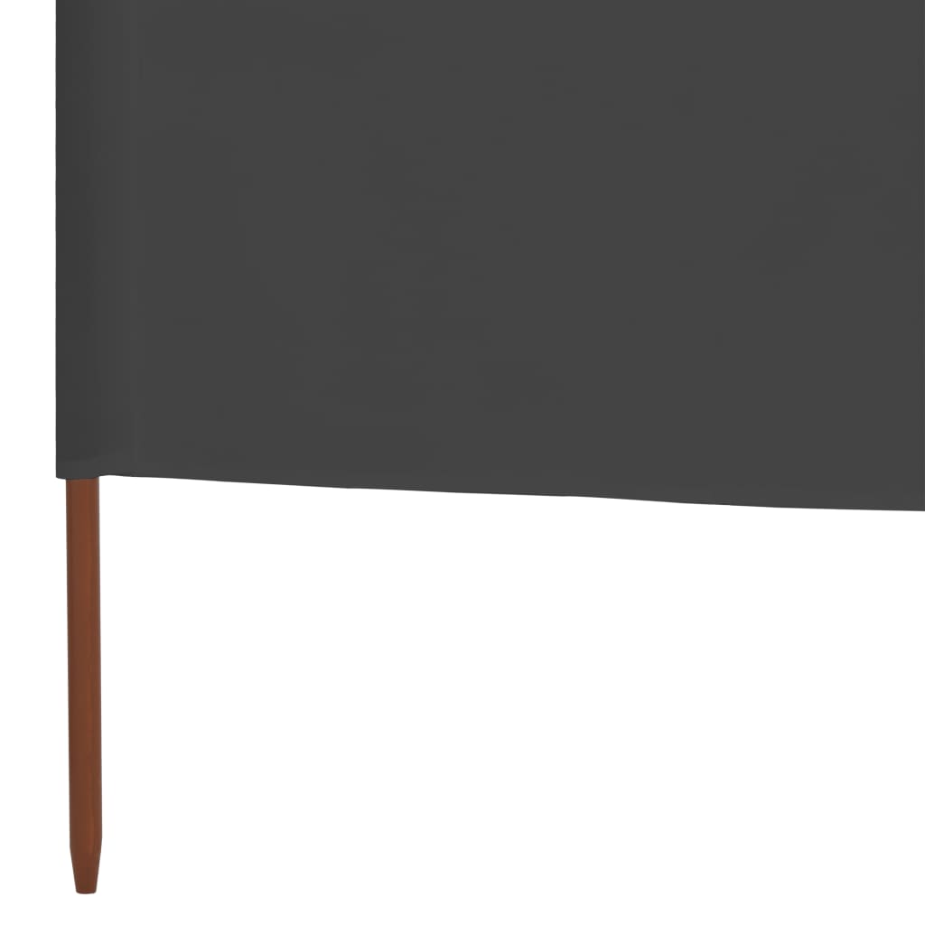 vidaXL 5-panel Wind Screen Fabric 600x160 cm Anthracite