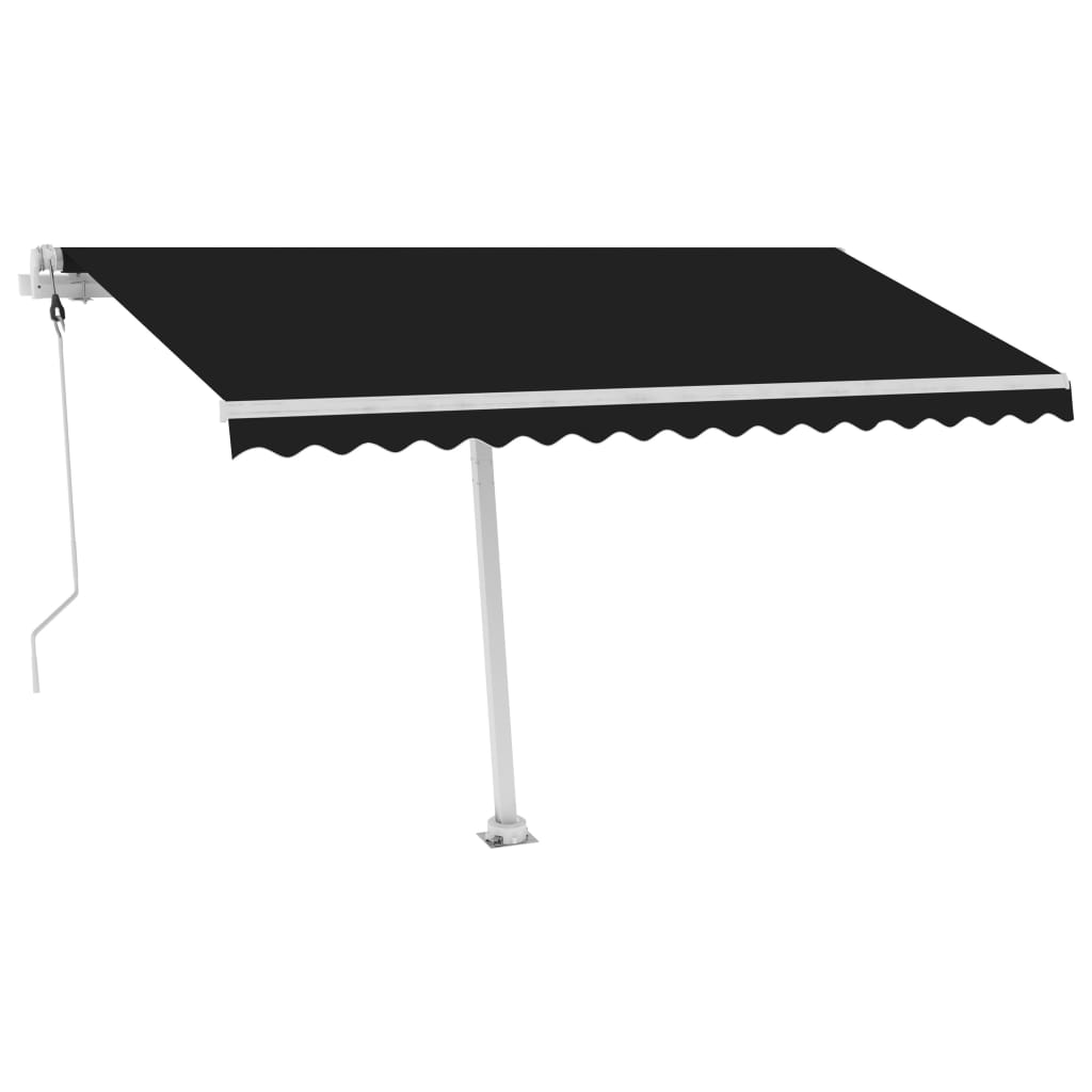vidaXL Freestanding Automatic Awning 450x300 cm Anthracite