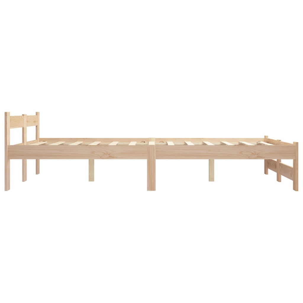 vidaXL Bed Frame Solid Pine Wood 140x200 cm