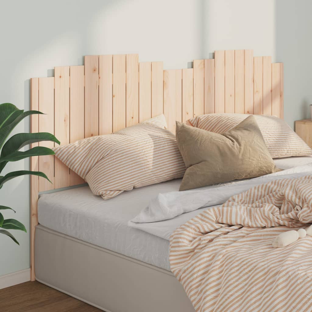 vidaXL Bed Headboard 206x4x110 cm Solid Wood Pine