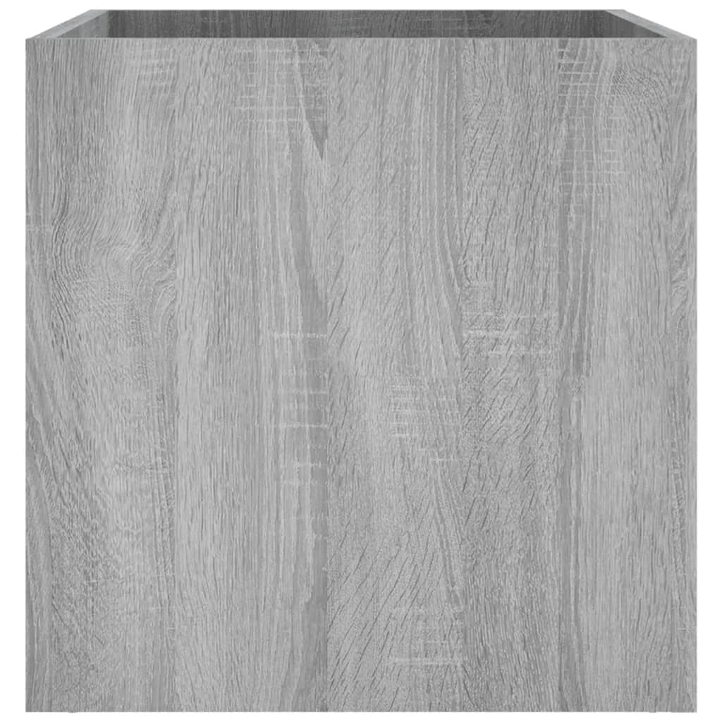 vidaXL Planter Box Grey Sonoma 40x40x40 cm Engineered Wood