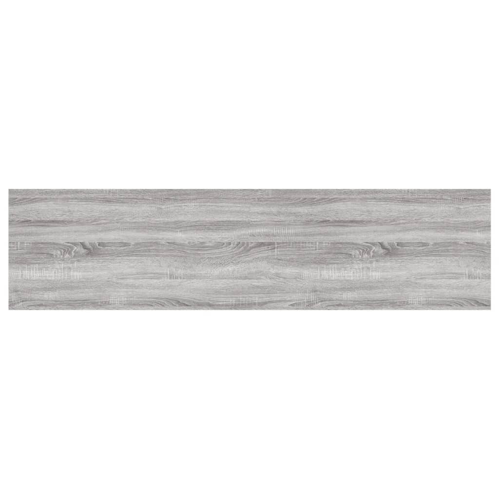 vidaXL Wall Shelves 4 pcs Grey Sonoma 80x20x1.5 cm Engineered Wood