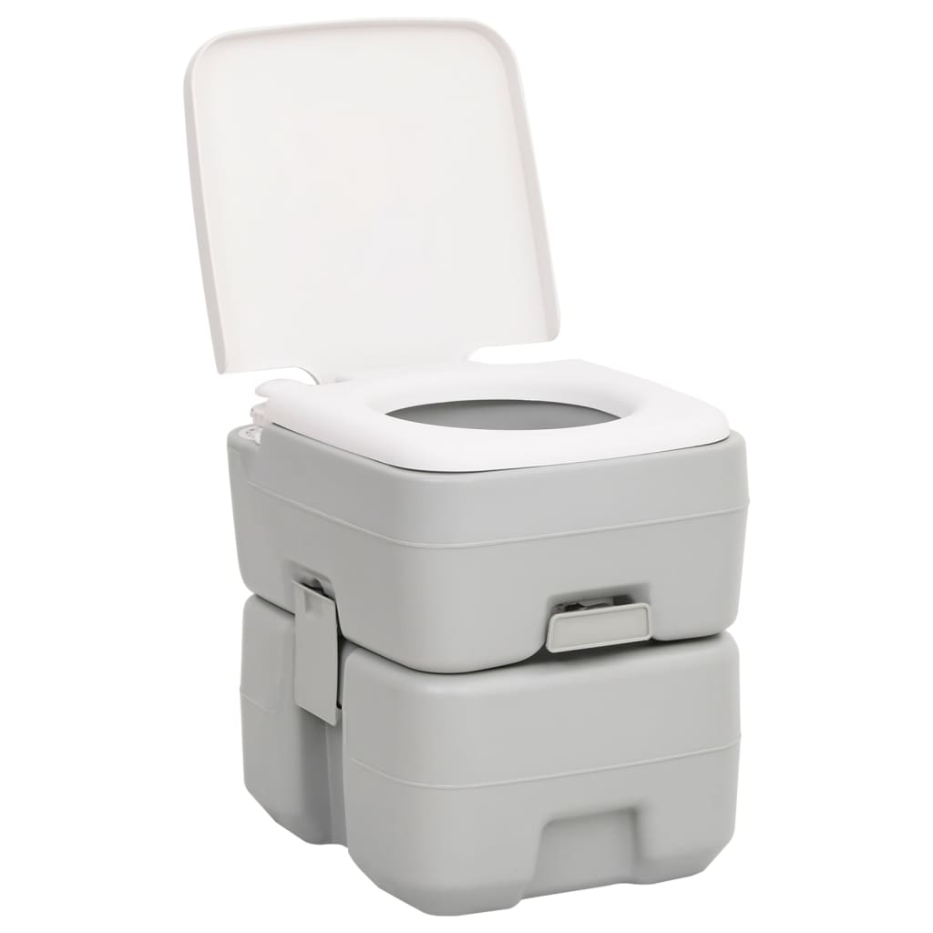vidaXL Portable Camping Toilet and Handwash Stand Set
