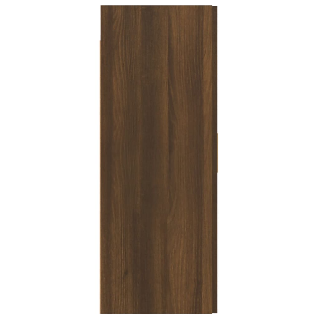 vidaXL Hanging Wall Cabinet Brown Oak 69.5x34x90 cm