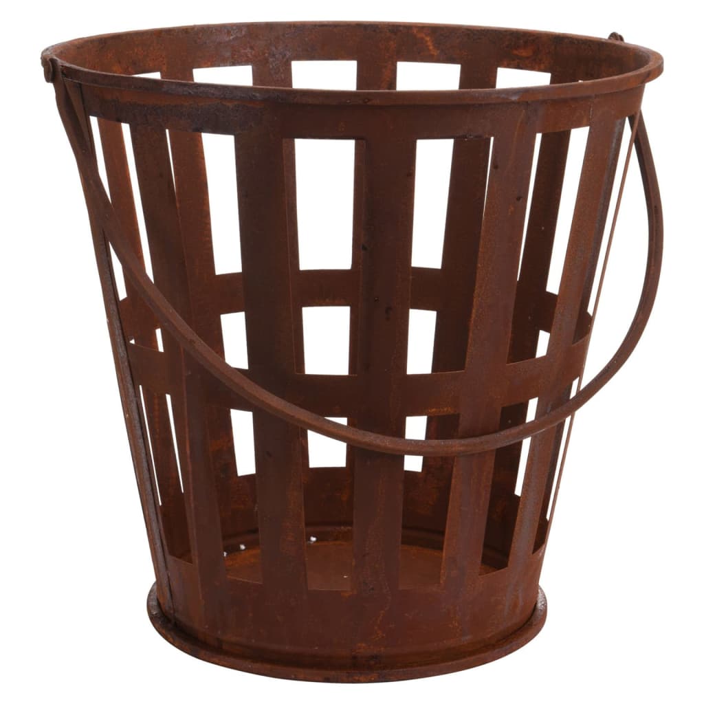 ProGarden Fire Basket with Handle Metal Rust