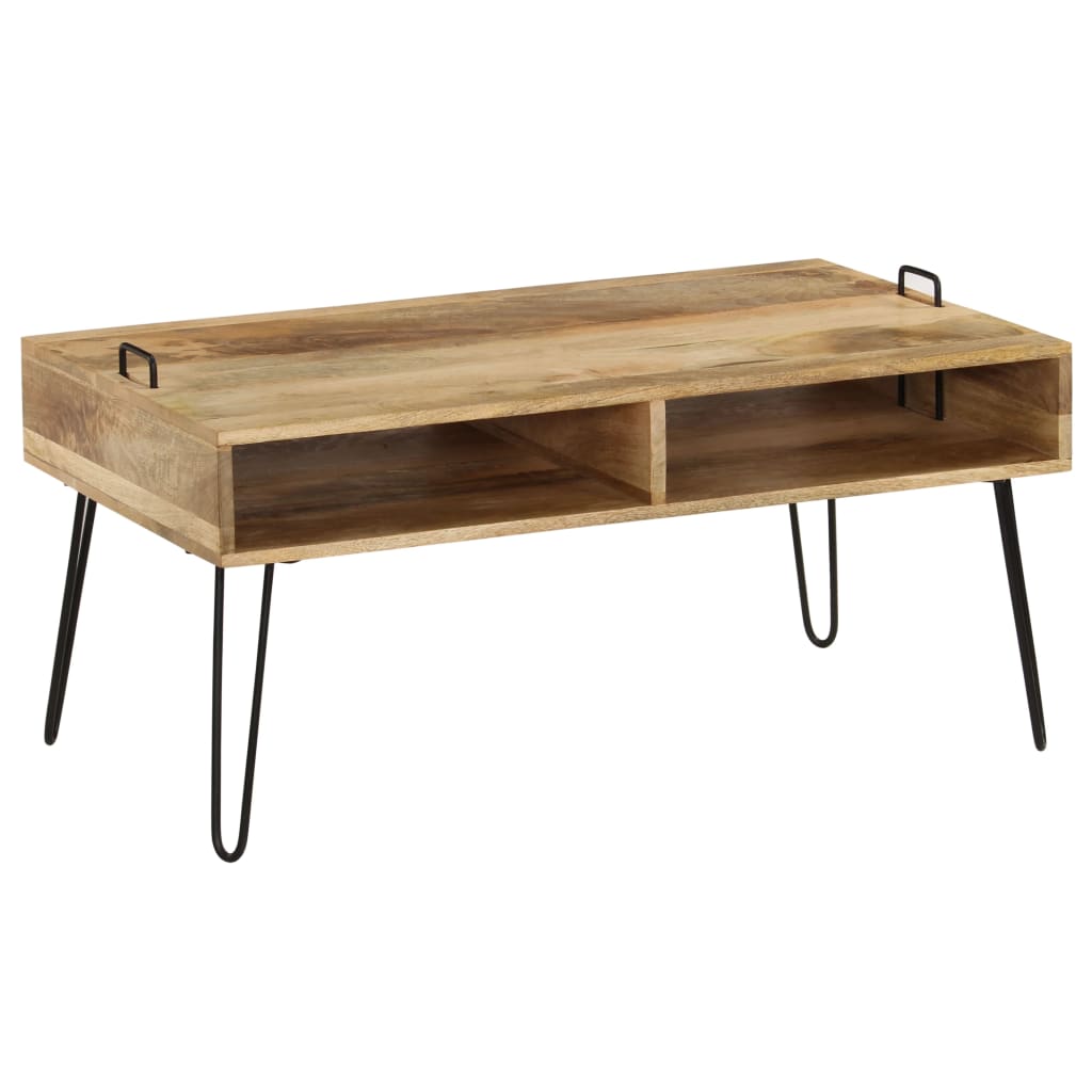 vidaXL Coffee Table Solid Mango Wood 100x60x45 cm
