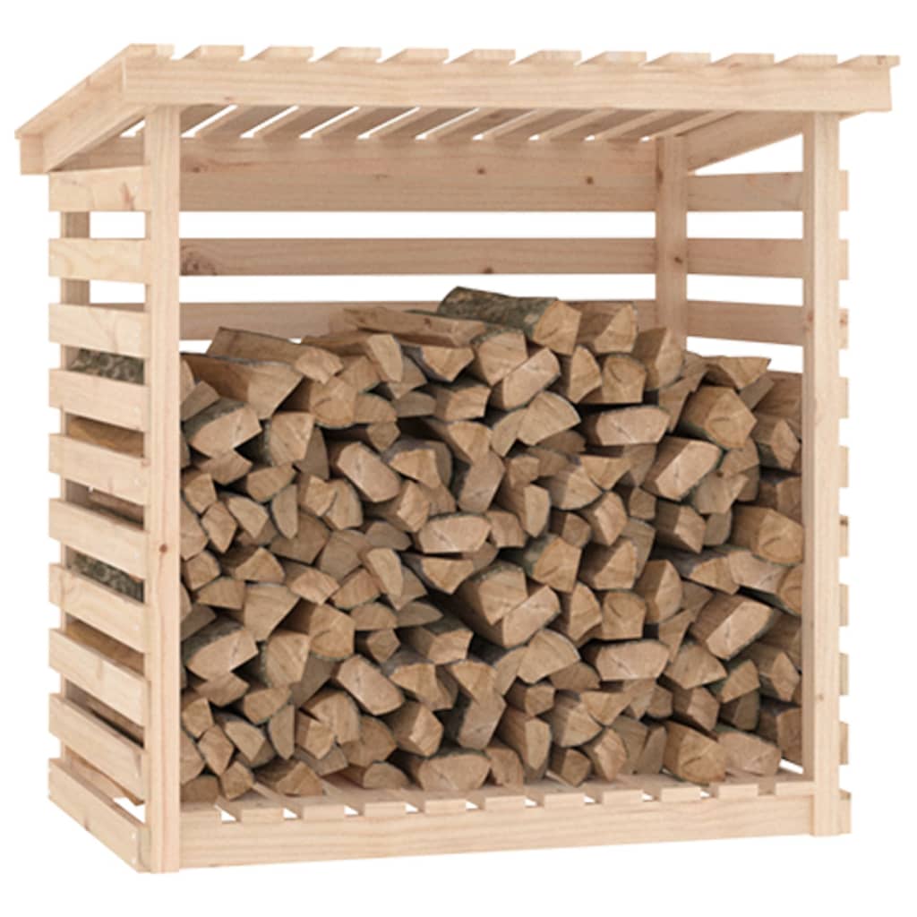 vidaXL Firewood Rack 108x73x108 cm Solid Wood Pine