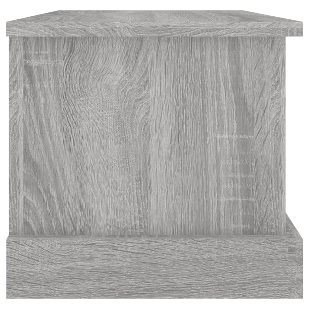vidaXL Storage Box Grey Sonoma 50x30x28 cm Engineered Wood