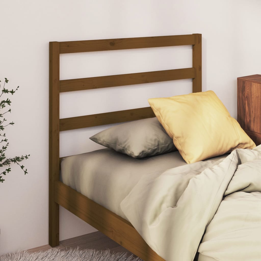 vidaXL Bed Headboard Honey Brown 81x4x100 cm Solid Wood Pine
