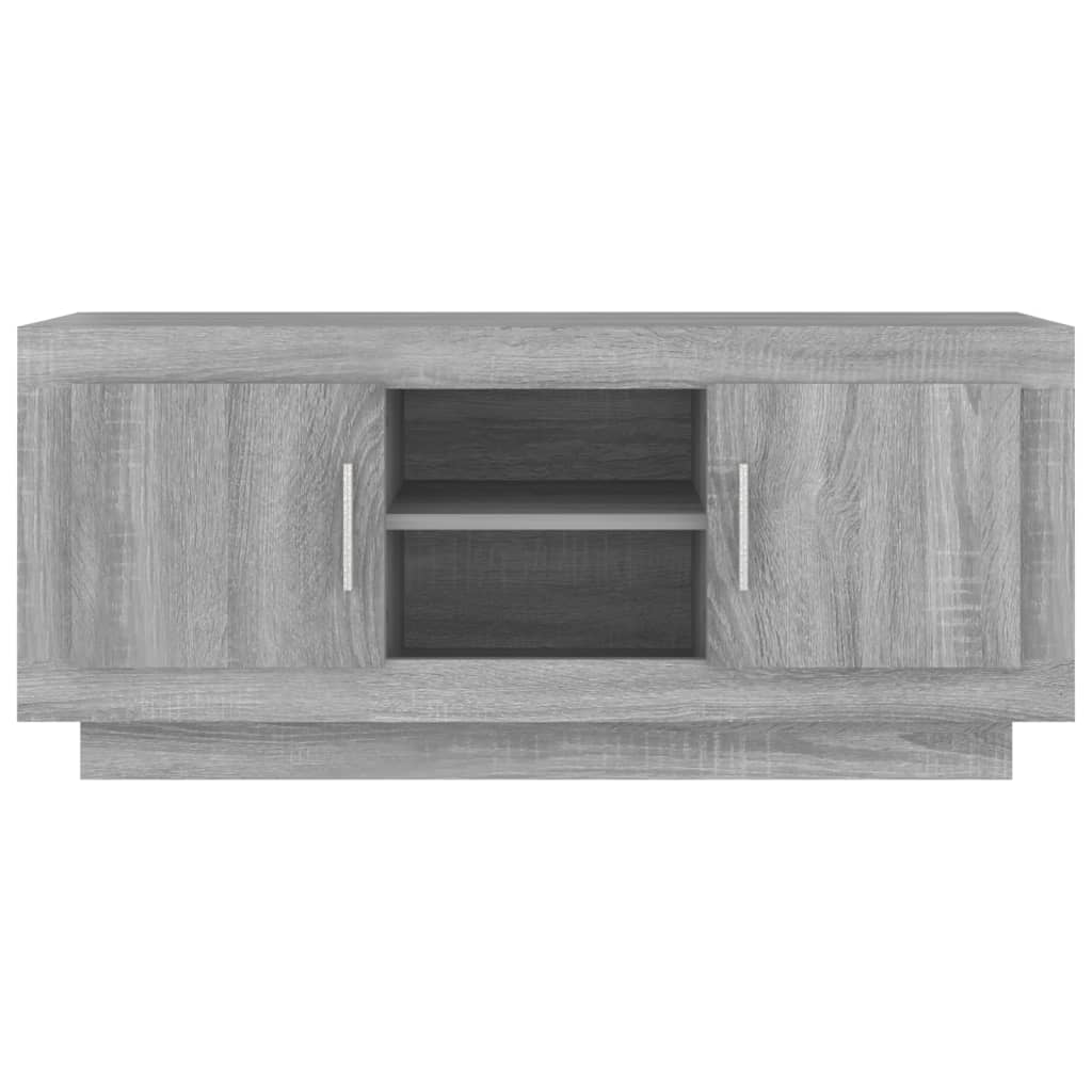 vidaXL TV Cabinet Grey Sonoma 102x35x45 cm Engineered Wood