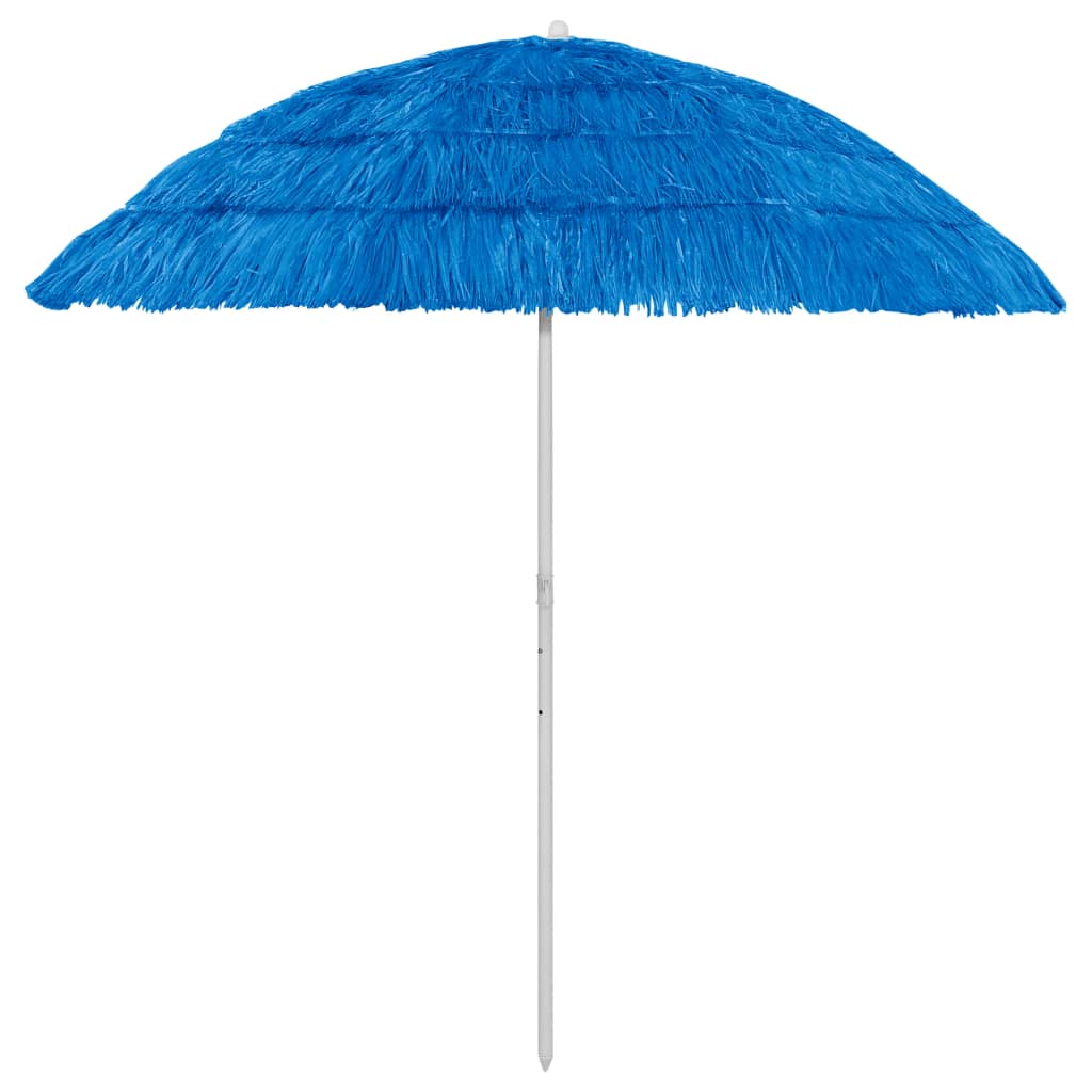 vidaXL Hawaii Beach Umbrella Blue 240 cm