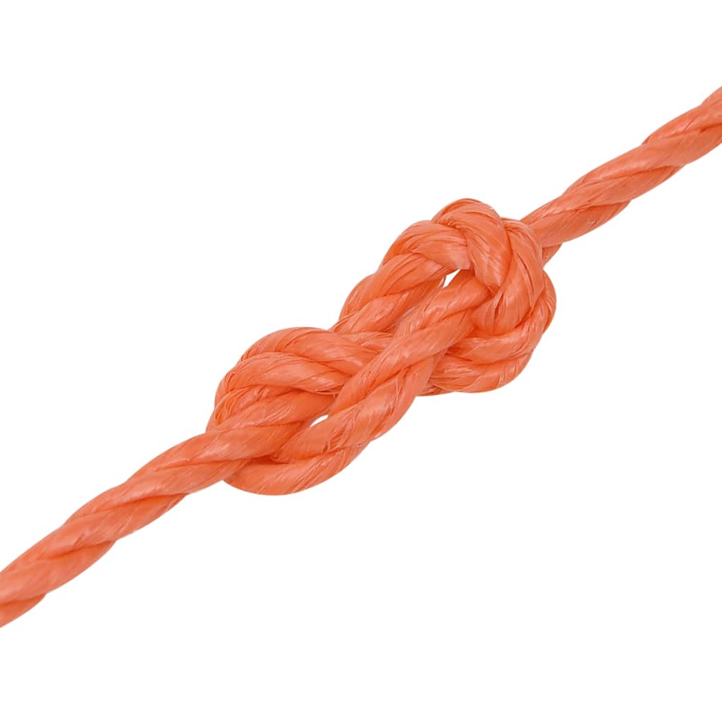 vidaXL Work Rope Orange 3 mm 25 m Polypropylene