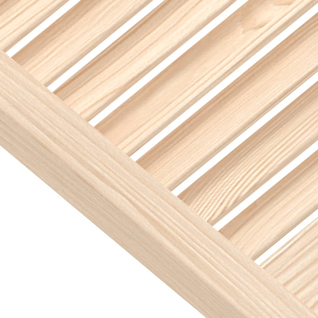 vidaXL Cabinet Doors Louvred Design 2 pcs 69x49.4 cm Solid Wood Pine
