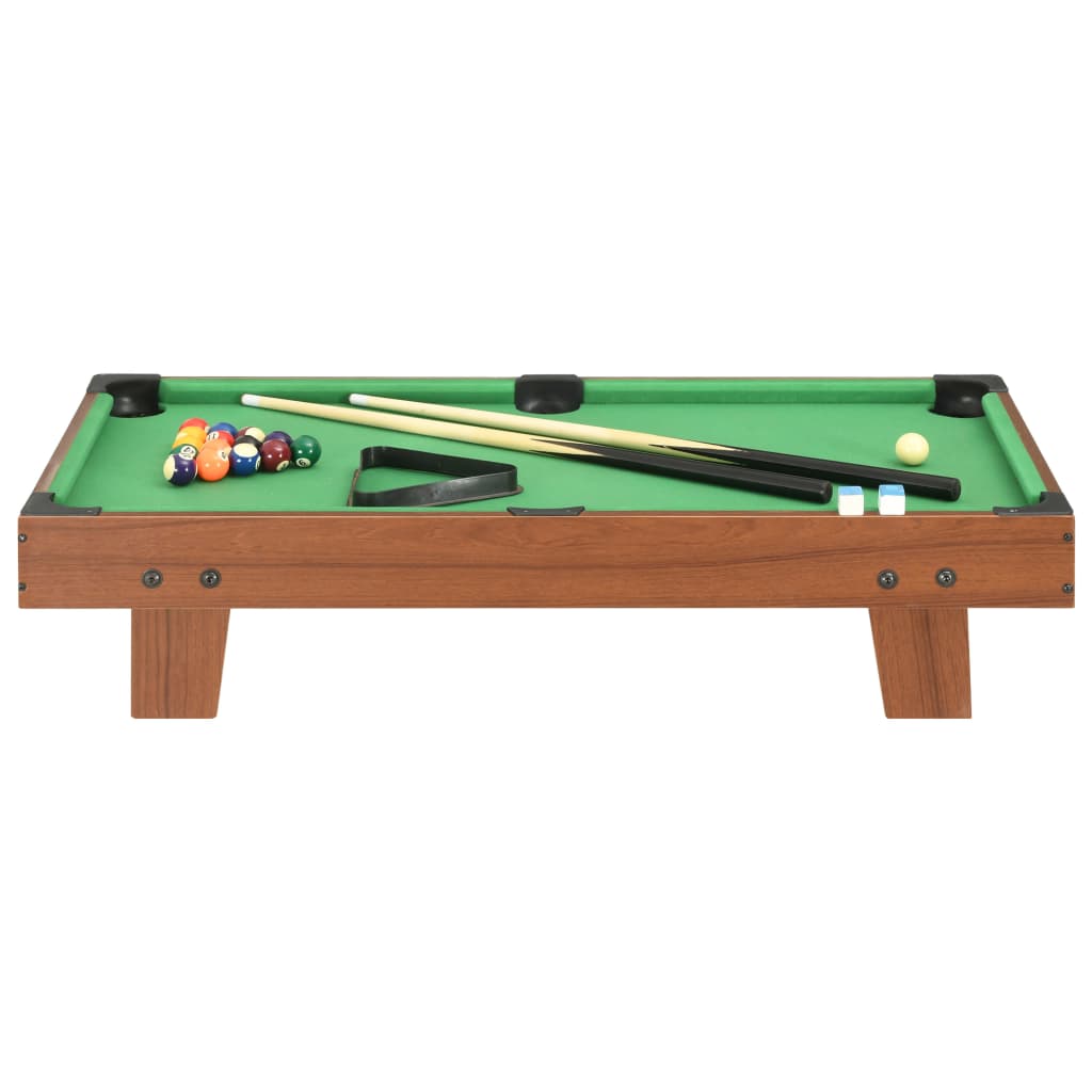 vidaXL 3 Feet Mini Pool Table 92x52x19 cm Brown and Green | vidaXL.ie