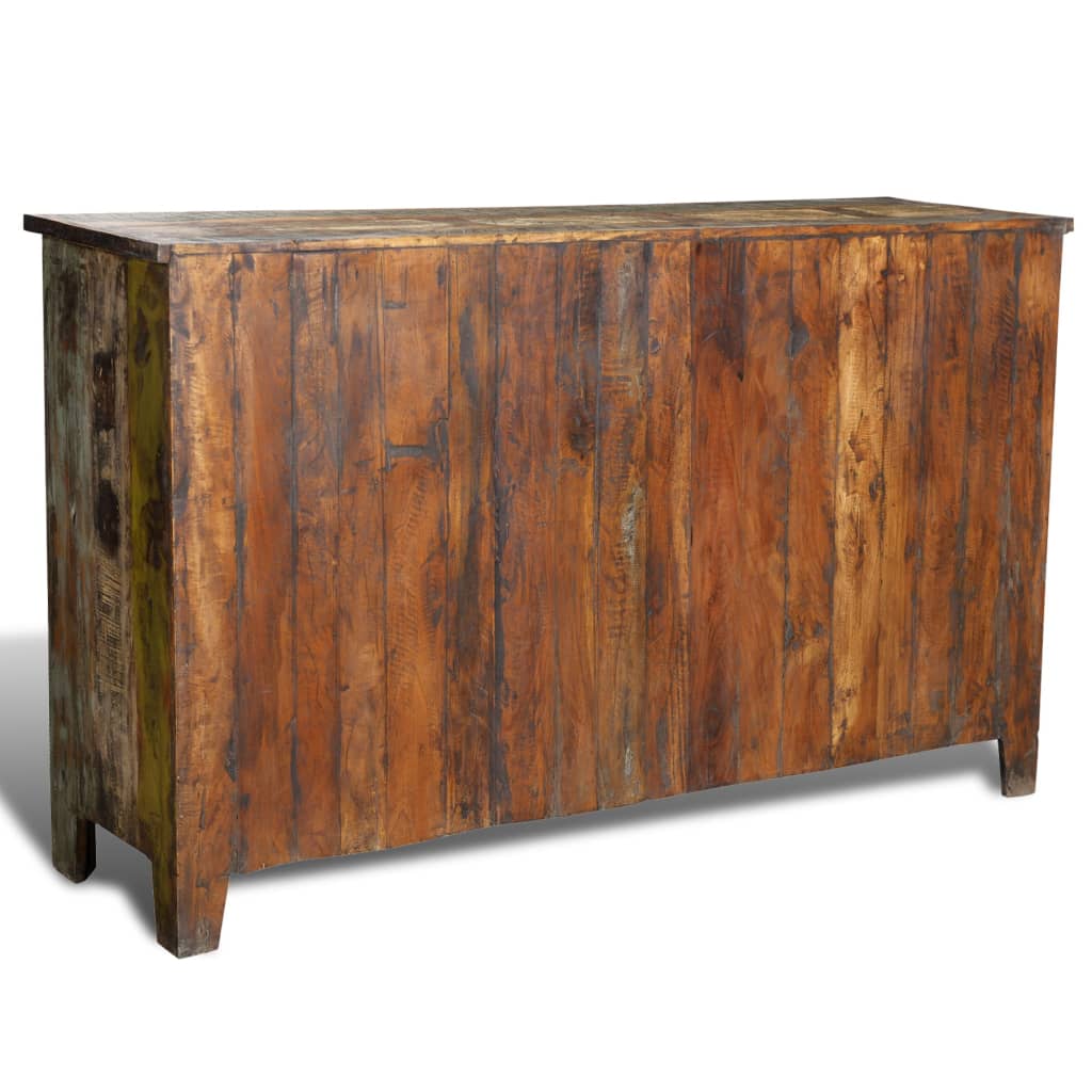 vidaXL Reclaimed Cabinet Solid Wood Antique-style with 16 Drawers