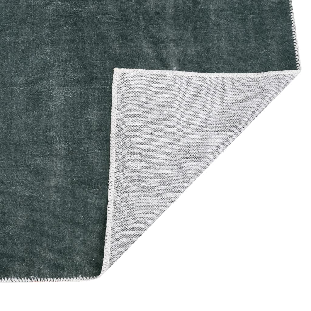 vidaXL Rug Washable Foldable Grey 180x270 cm Polyester