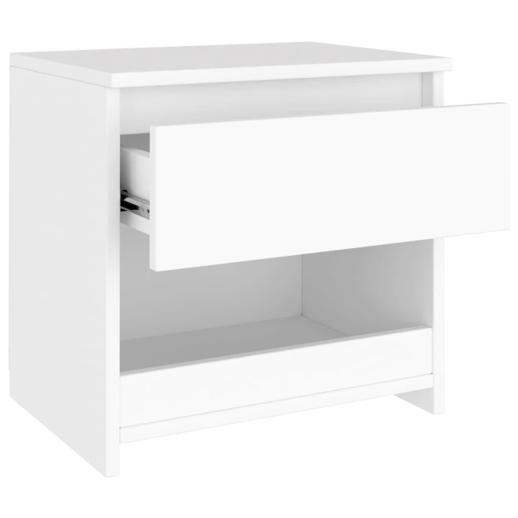 vidaXL Bedside Cabinets 2 pcs White 40x30x39 cm Engineered Wood