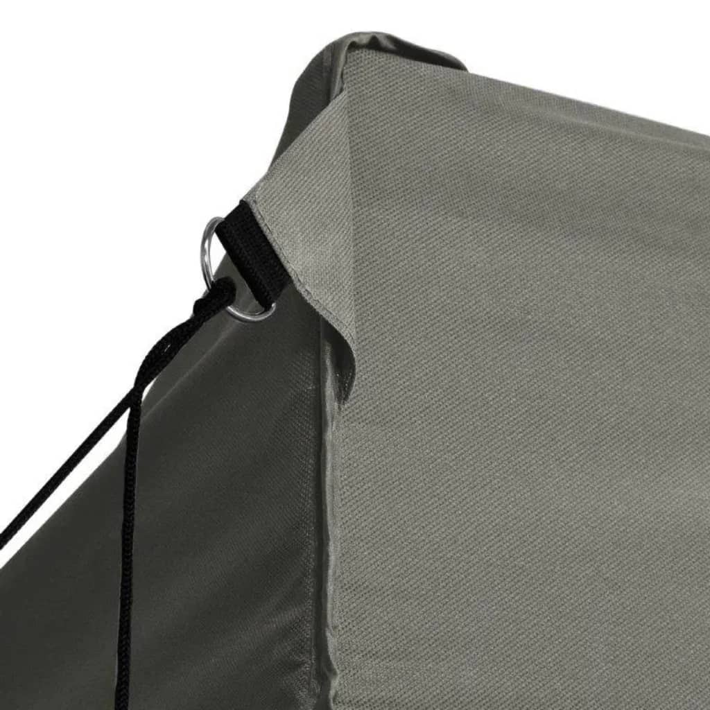 vidaXL Professional Folding Party Tent with 4 Sidewalls 3x4 m Steel Anthracite