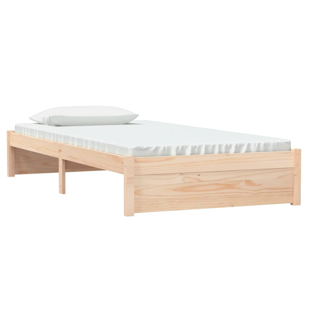 vidaXL Bed Frame Solid Wood 100x200 cm