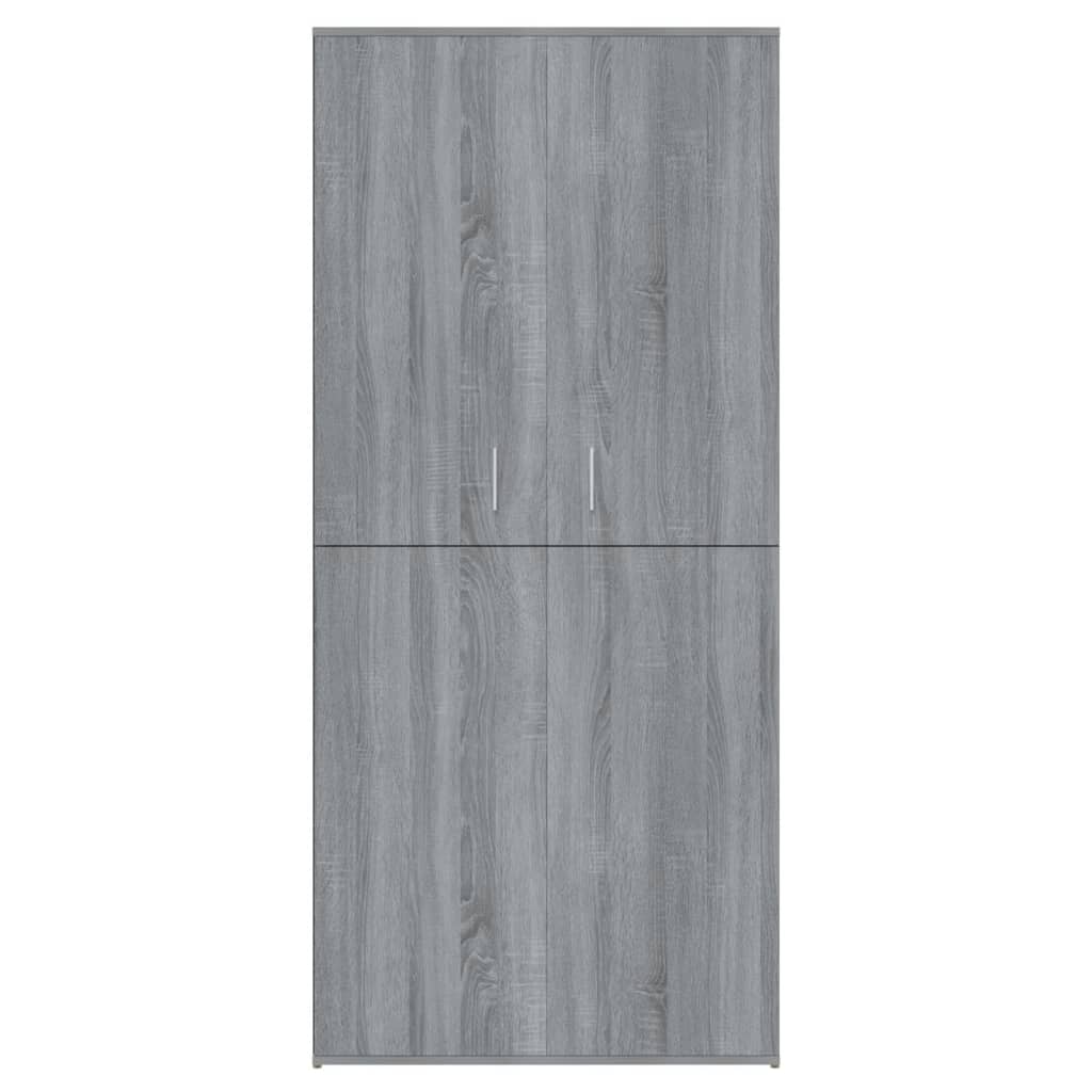 vidaXL Shoe Cabinet Grey Sonoma 80x39x178 cm Engineered Wood