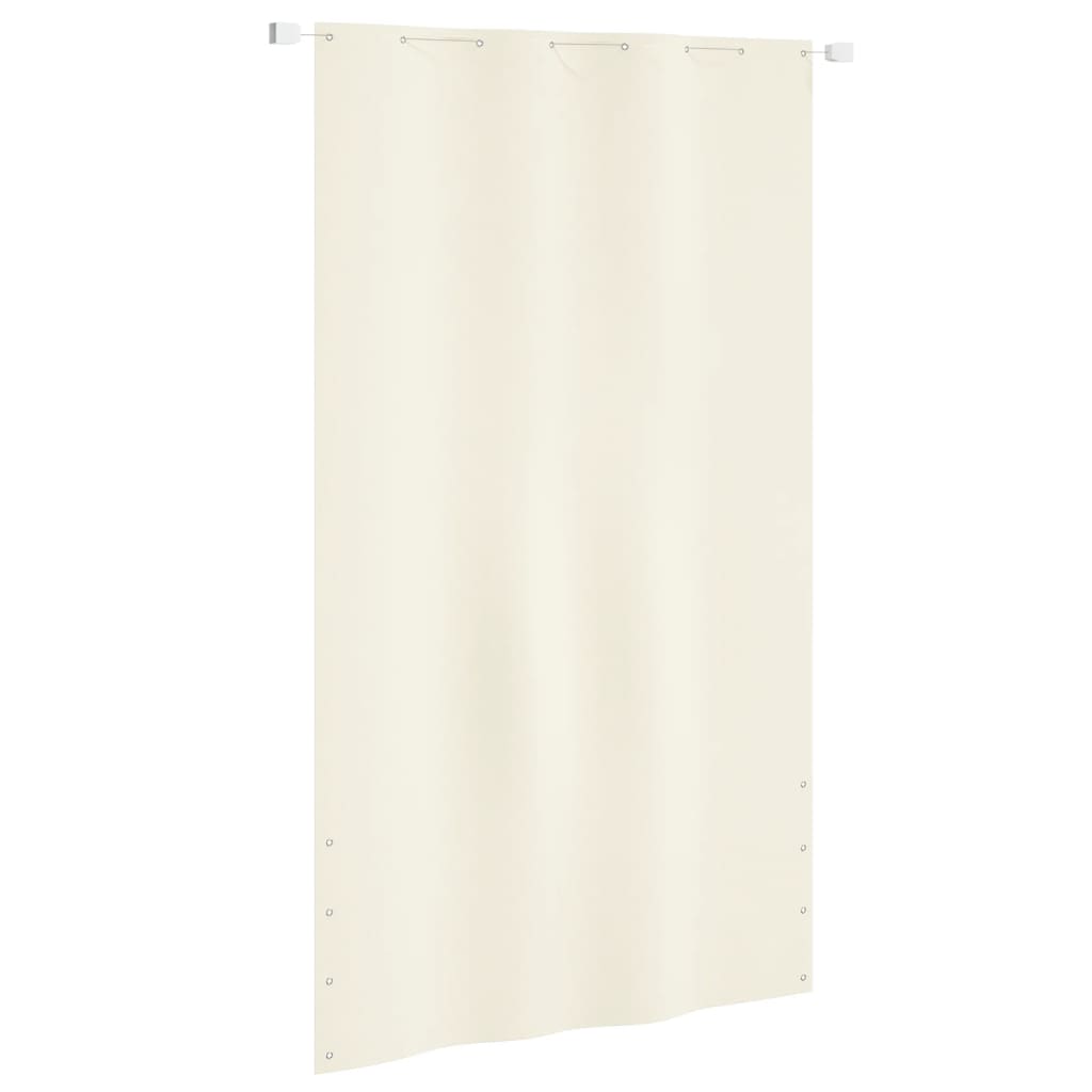 vidaXL Balcony Screen Cream 140x240 cm Oxford Fabric