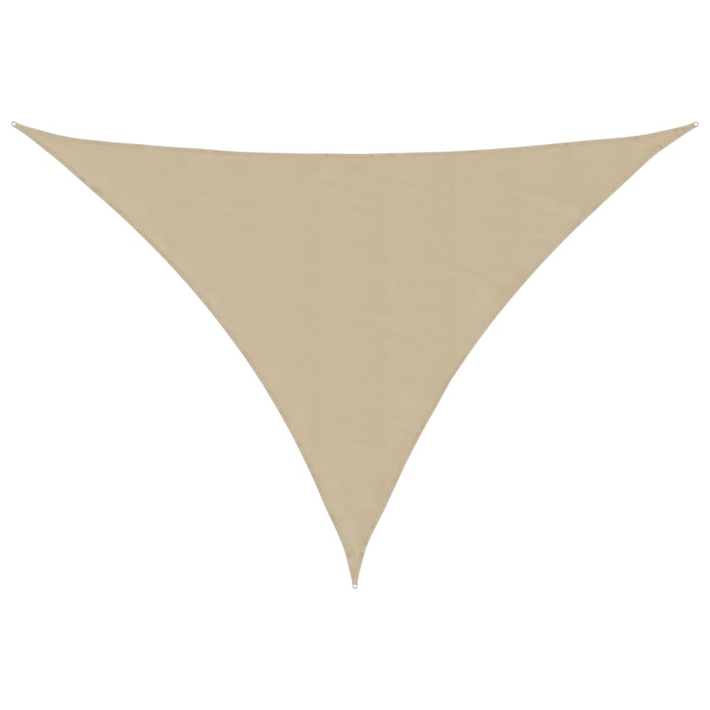 vidaXL Sunshade Sail Oxford Fabric Triangular 3x4x4 m Beige